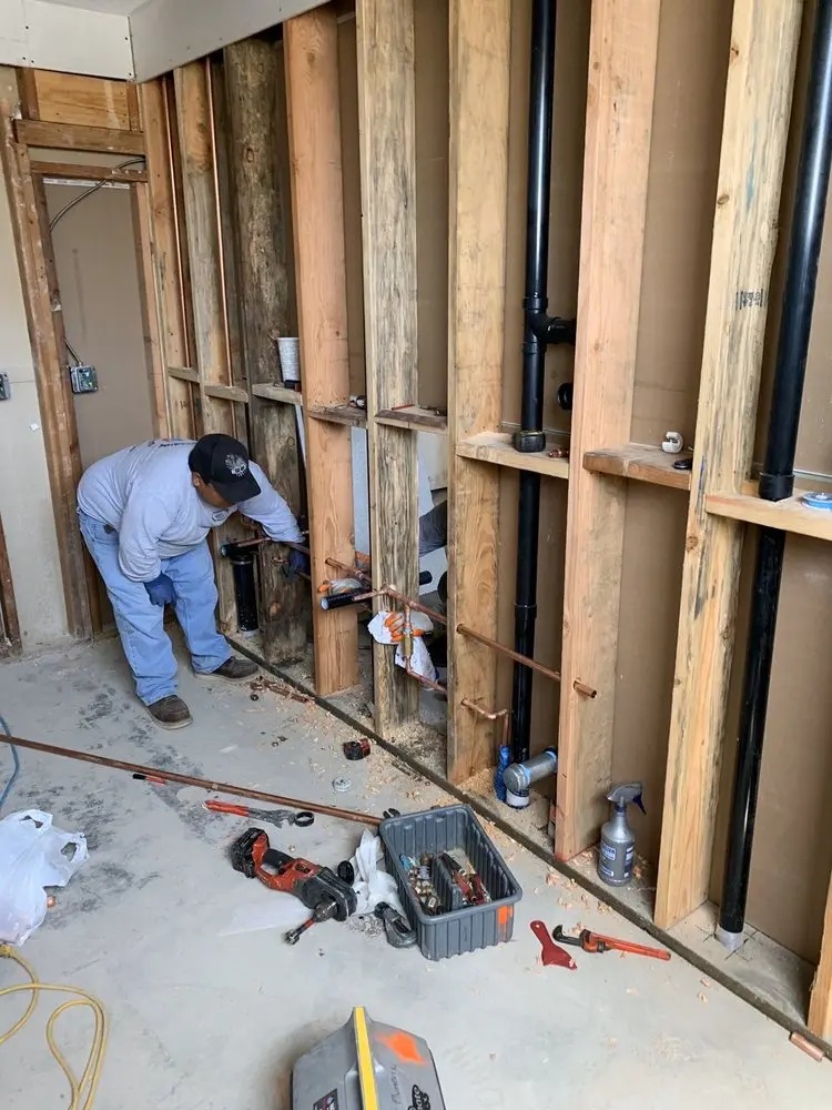 Commercial rough-in plumbing for Water Heater Replacement in Longmont